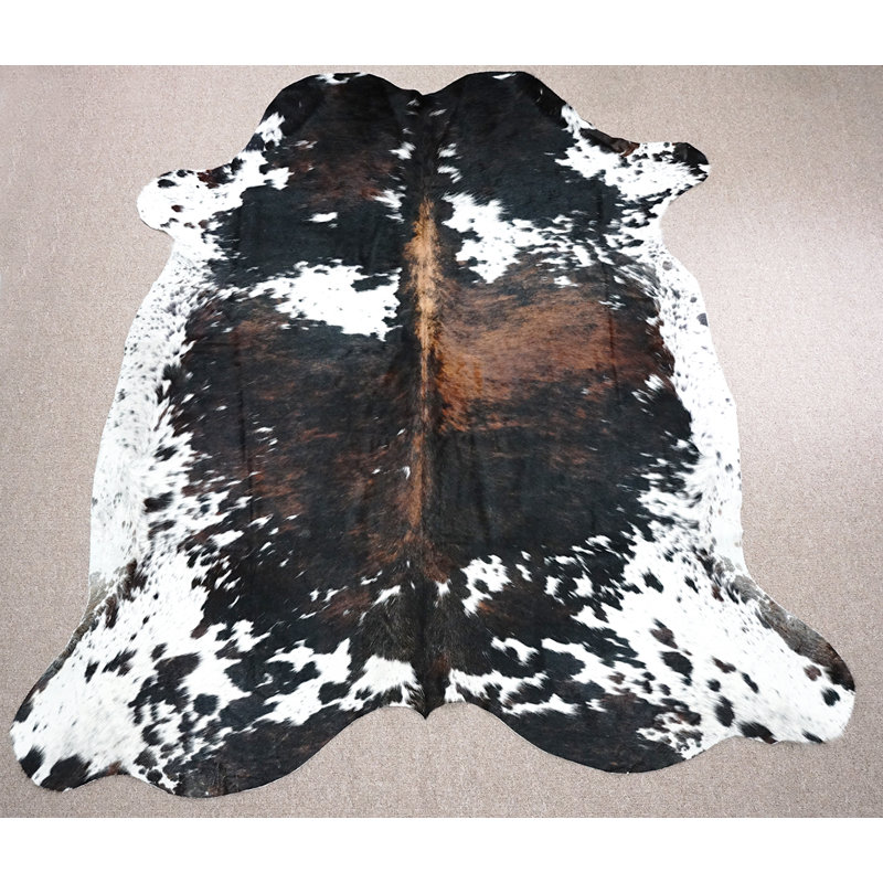 Tapis brun tissé à la main, 6 pi x 8 pi