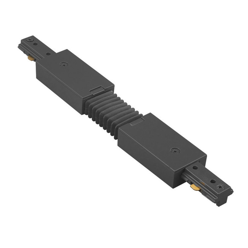 Système de connecteur de rail flexible, Noir, H 0,75 po x L 11 po x P 1,38 po, Rail L