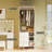 79" Freestanding Closet System with 3 Drawers and Side Open Cubbies