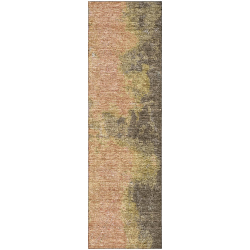 Premium Machine Washable Bucz AMF1742 Modern Rug, Runner 2'3" x 7'6"