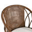 Chaise d'appoint rembourrée en rotin