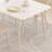 Rectangular Pure White Rock Slab Dining Table-1309450941