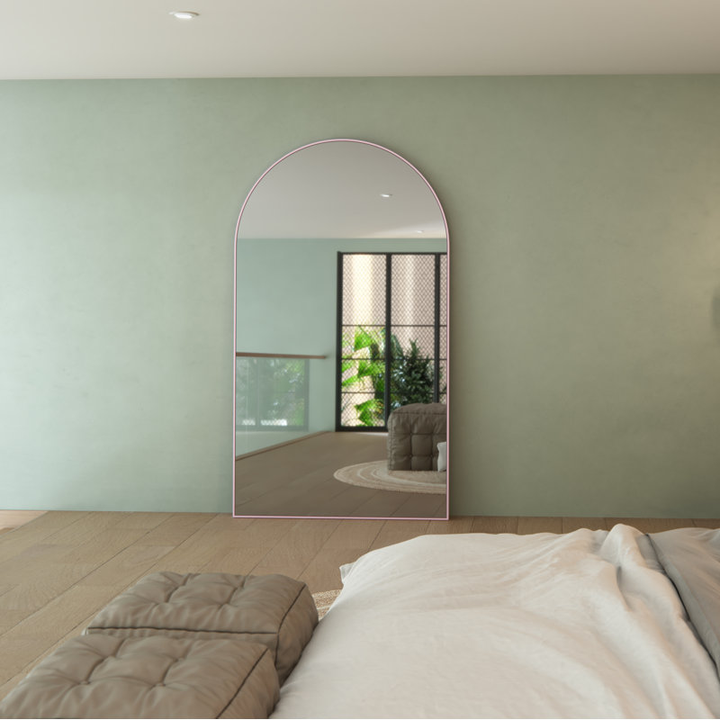 Kira Metal Mirror, Pink, 83" x 48"