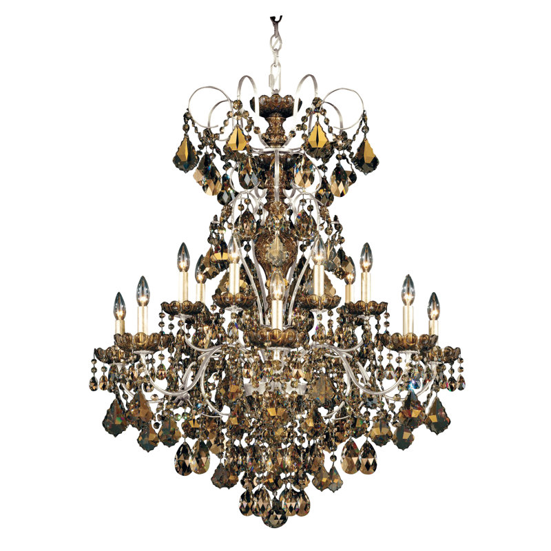 New Orleans 14 - Light Chandelier, French Gold, Strass Clear