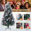 7 Ft Flocked Christmas Tree Artificial Xmas Tree With 270 Branch Tips &pine Needles-1055261005