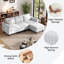 Canapé rembourré 78 po avec repose-pieds-517032257
