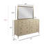 Commode Ventura avec miroir Anaheim