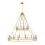 Lustre en laiton 18 lumières Dennison Signature