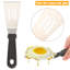 2 Pieces Mini Spatula Stainless Steel Slotted Turner Spatulas Set for Kitchen Cooking