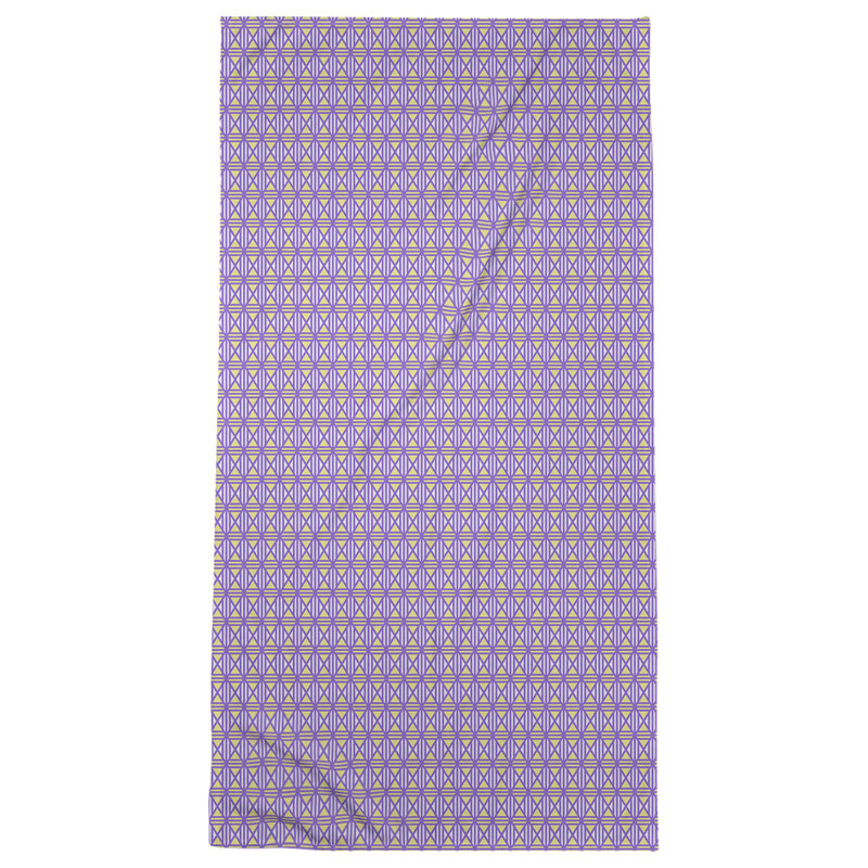 Katelyn Elizabeth Cotton Blend Bath Towel, Purple/Yellow