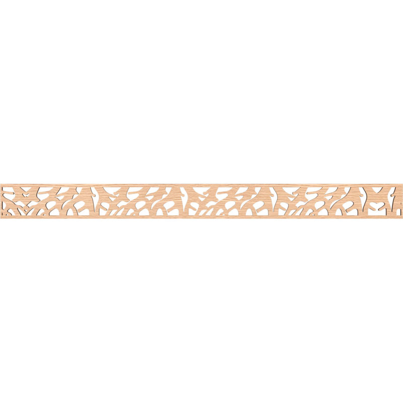 Moulure Manton, H 4 po x l 46,375 po x P 0,25 po, Chêne rouge