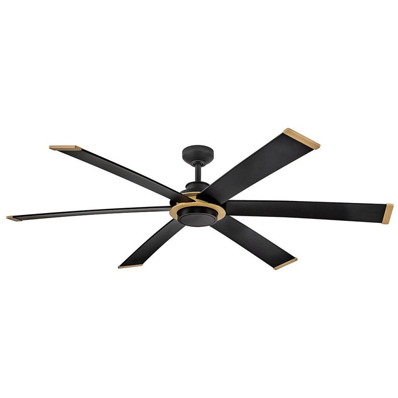 Hinkley Andros LED Ceiling Fan, Matte Black, Matte Black