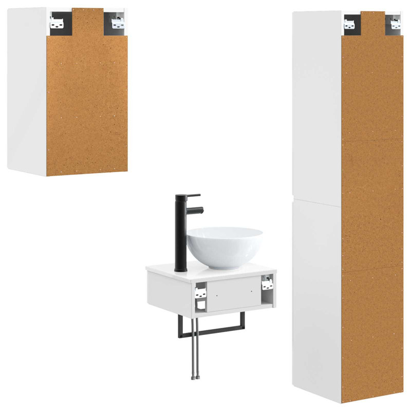 Bathroom Furniture Suite, High Gloss White