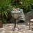 Silver Galvanized Metal Beverage Cooler Tub with Liner and Stand, Large