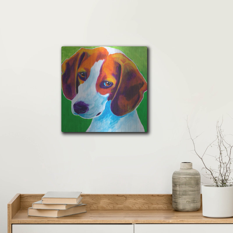 "Beagle - Watson" par Dawg Painter, H 12 po x l 12 po