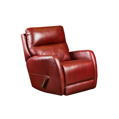 Fauteuil inclinable et pivotant en cuir Espirit