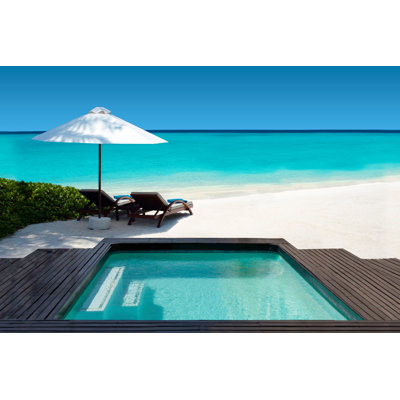Carte postale des Maldives par Atanasbozhikovnasko - Photographie sur toile tendue