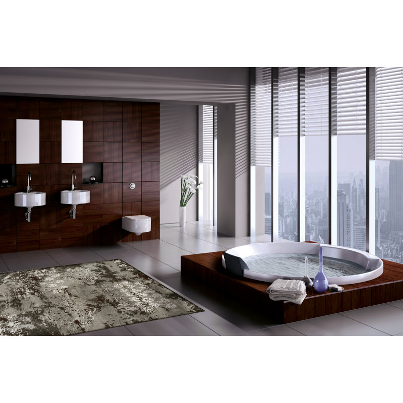 Folsom Abstract Indoor Rug, Rectangle 6'7" x 9'6"