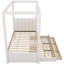 Lit simple rembourré avec auvent, lit gigogne et 3 espaces de rangement-1544013726