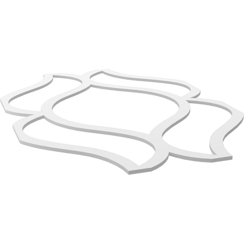 Panneaux muraux blancs Villarreal (paquet de 1), H 46,75 po x l 31,16 po x P 0,375 po