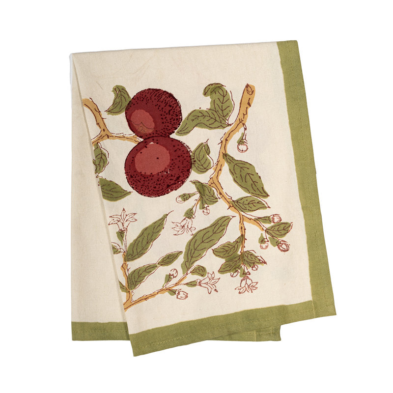 Cotton Floral Dish Towel
