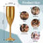 Ensemble de 24 flûtes à champagne en plastique doré 24 pièces - Verres incassables de qualité supérieure de 8,7 po pour les mariages, les fêtes et les célébrations - Verres à griller réutilisables élégants, or-401716382