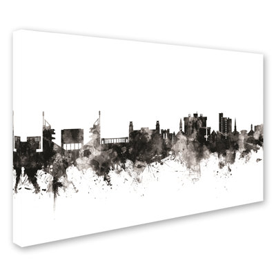 'Fayetteville Arkansas Skyline III' Graphic Art Print on Canvas