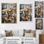 Abstrait taupe, bâtiment I, sur toile-97071976-97071977