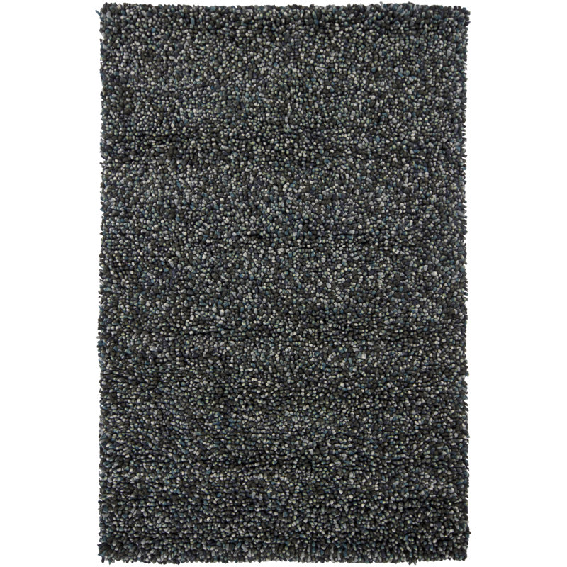 Kerre Wool Abstract Indoor Rug, Rectangle 2' x 3', Blue/Gray