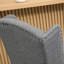Tabouret de comptoir de 26,75 po, gris, revêtement respirant, assise de bar grise en bois stable pour le comptoir, mousse épaisse, structure