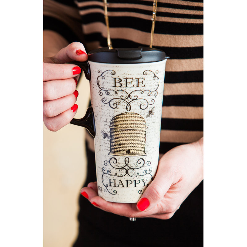 August Grove® Adora Ceramic Travel Mug