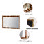 Miroir mural vintage encadré de colonne décorative sculptée en bois