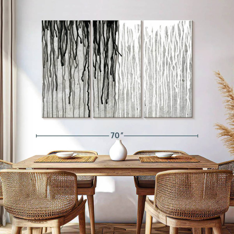 Avery BW Paint Drip, 42" H x 65" W