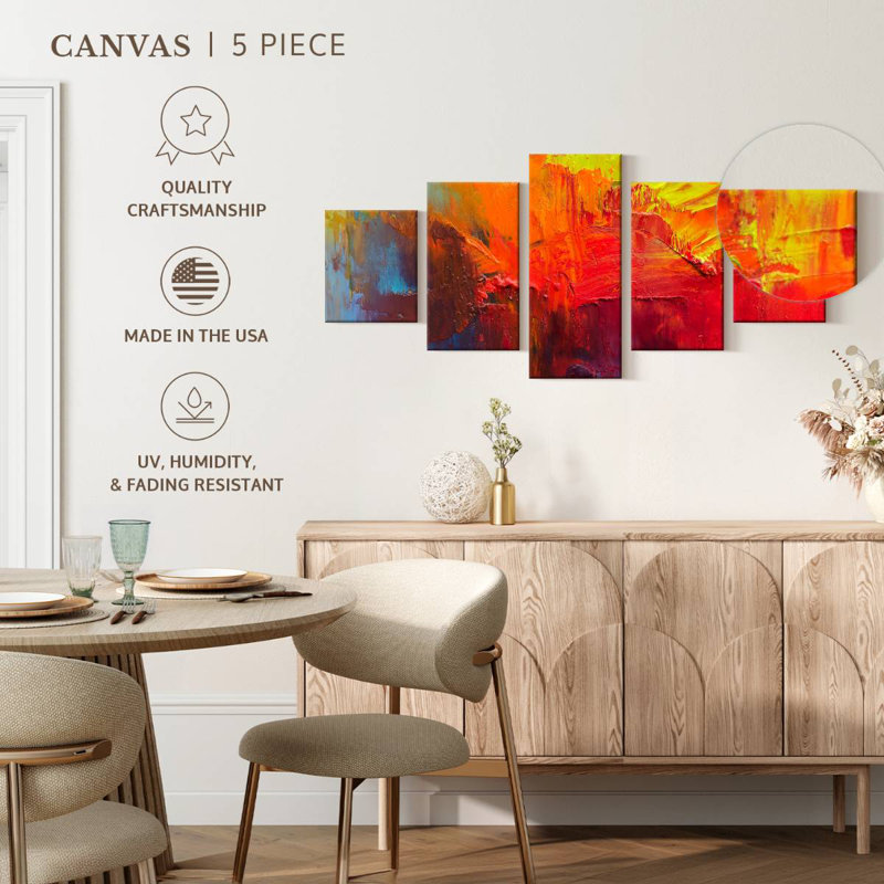 Rainbow In Abstract, 42" H x 92" W