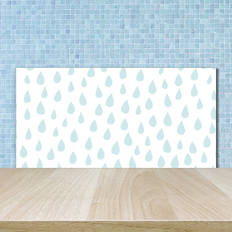 50cm W x 100cm L Glass Peel and Stick Panel
