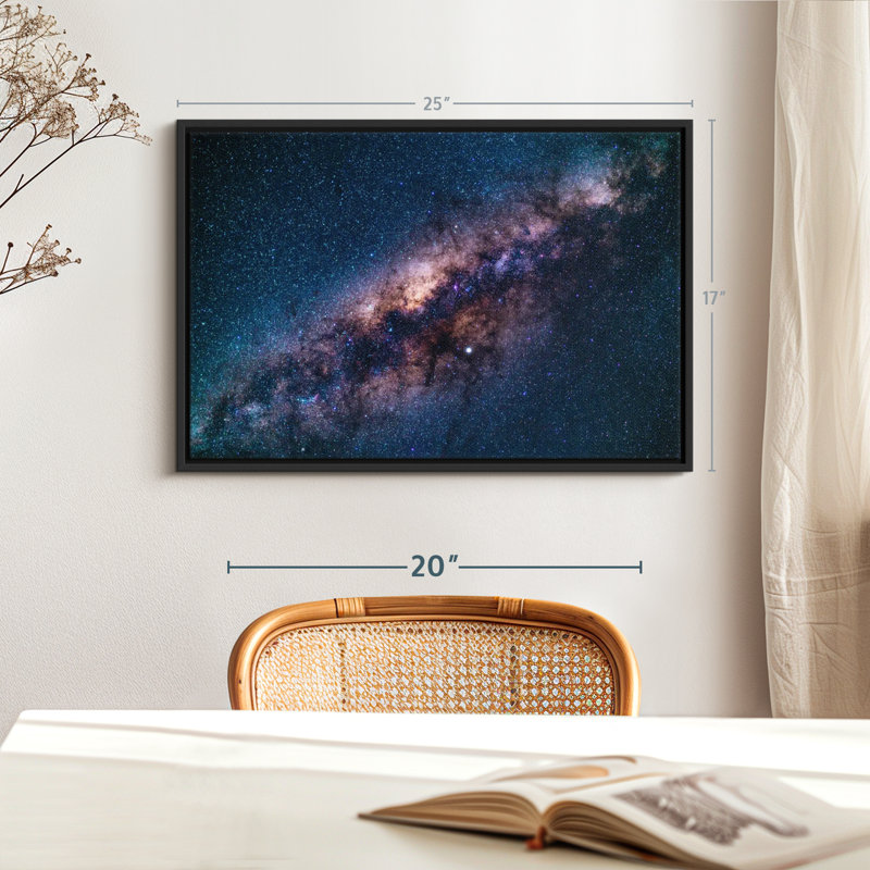 «Stars In Milky Way», reproduction sur toile, H 17 po x l 25 po