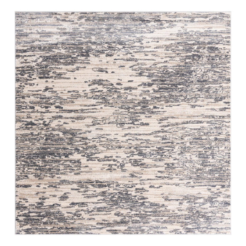 Halpert Abstract Indoor Rug, Square 7'