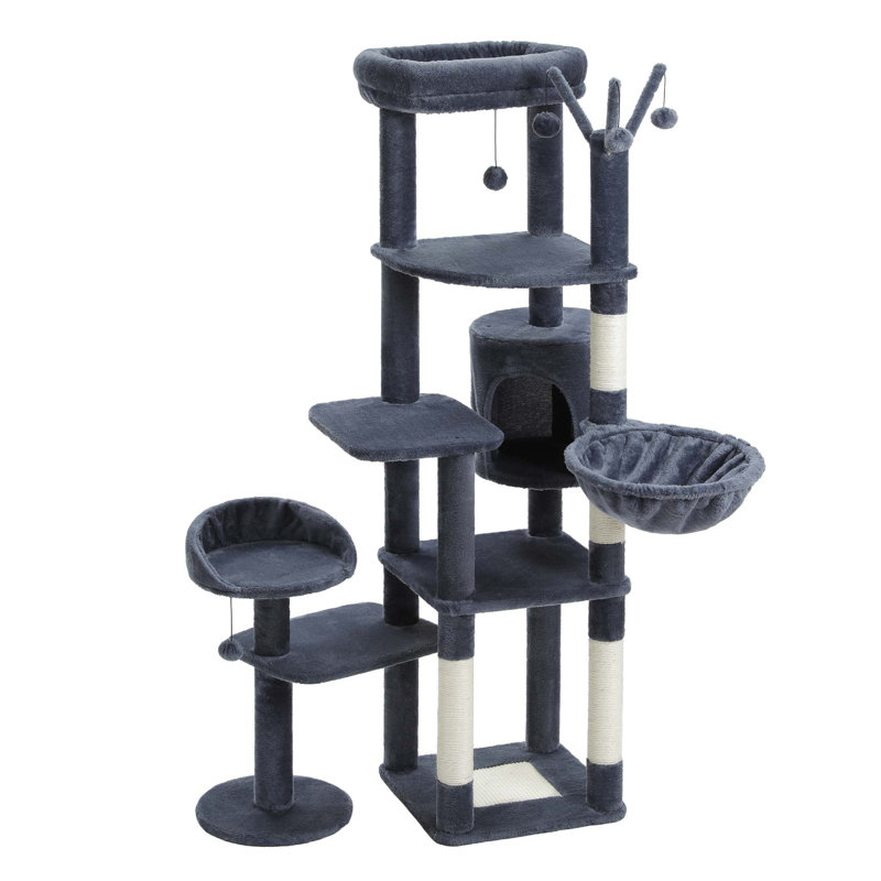Epifanio 59'' H Cat Tree, Dark Gray
