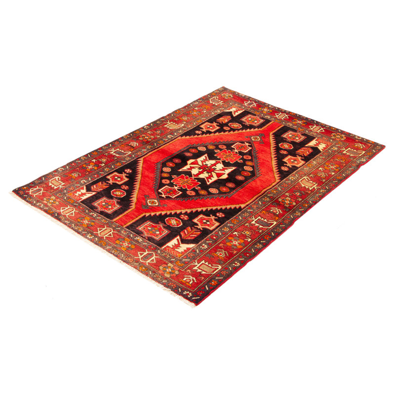 Tapis bleu marine Andelz 4 pi 11 po x 6 pi 8 po