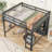 Full Size Loft Bed with 8 Open Storage Shelves and Built-in Ladder-891343889