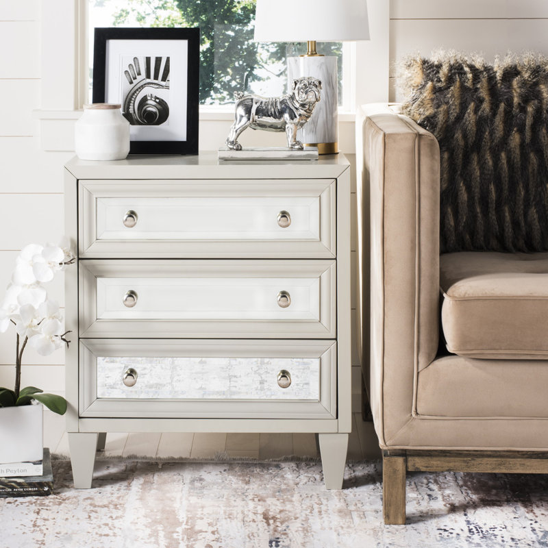 Solid Wood Accent Chest, Gray