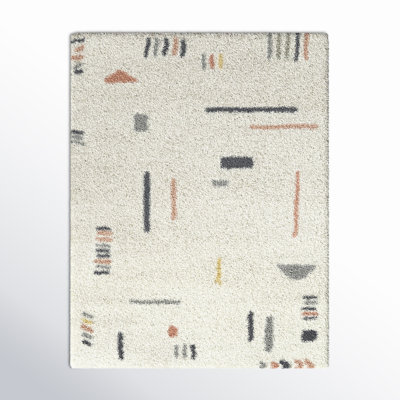 Morin Geometric Shag Area Rug
