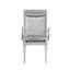Ensemble de 2 fauteuils en tissu et finition platine Maverick