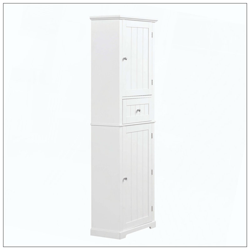 Tablette ajustable pour armoire de salle de bain Tall, Blanc
