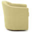 Fauteuil demi-tonneau pivotant en polyester capitonné de 82,55 cm de large Antai-1927076619