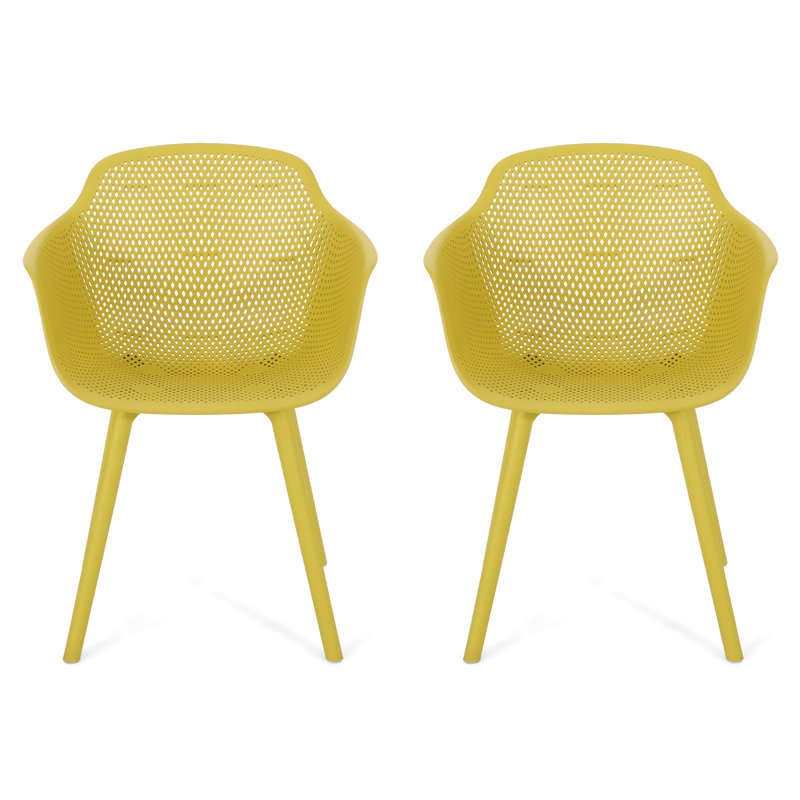Yellow Lotus Outdoor Chair For Eating - And Weather- Build Stylish
