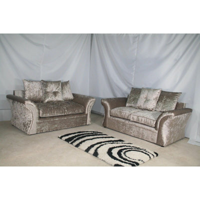 Katie Velvet Living Room Set