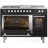 ILVE Professional Plus II Series 48 in. Dual Fuel Range with 5 Sealed Burners, Griddle, Frenchtop (Liquid Propane, Glass Door)-98168236-98168228