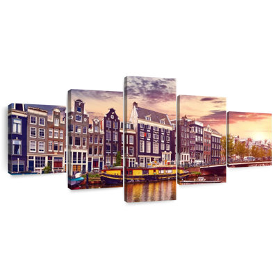 Amsterdam Canal Sunset