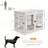 Versatile Dog Crate End Table with Stylish Design for Pet Comfort-1806077097